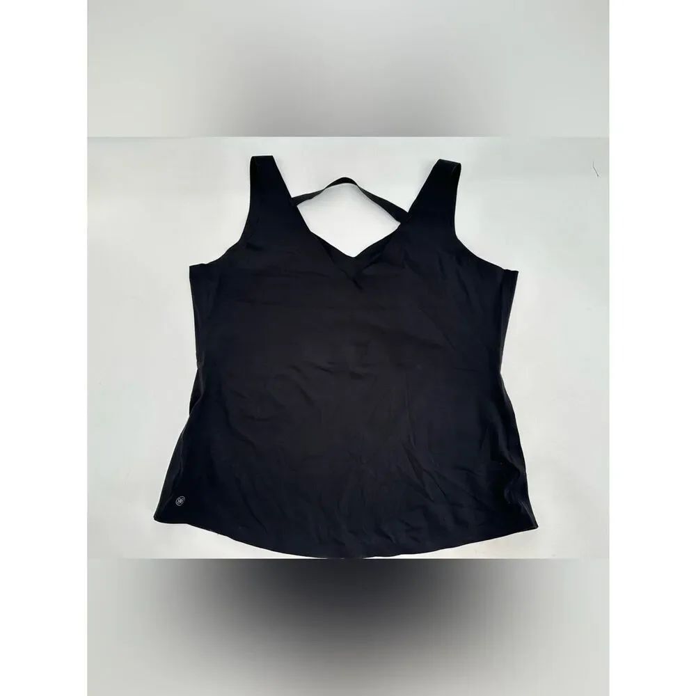 HoneyLove LiftWear Cami Smooth Lifted Wireless Unpadded Tank Black Sz 3X - Picture 3 of 8